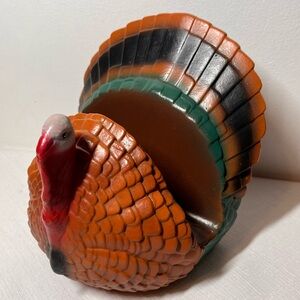 Vintage Ceramic Turkey Napkin Holder - Cresteramics. Canada